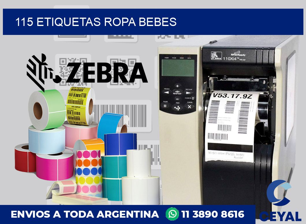 115 Etiquetas ropa bebes