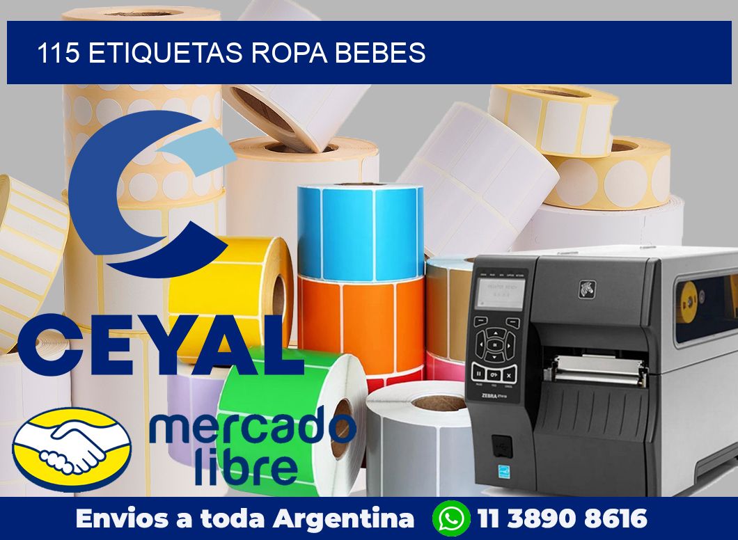 115 Etiquetas ropa bebes