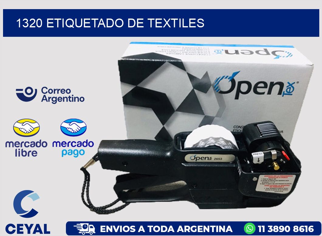 1320 Etiquetado de textiles