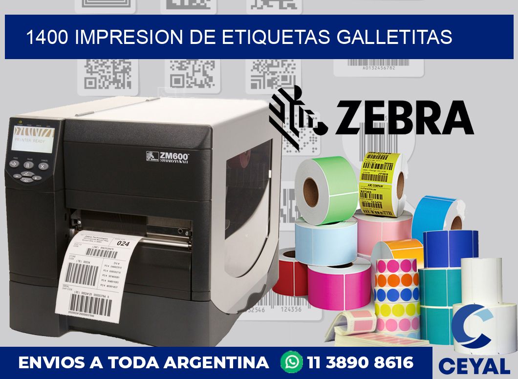 1400 Impresion de etiquetas galletitas