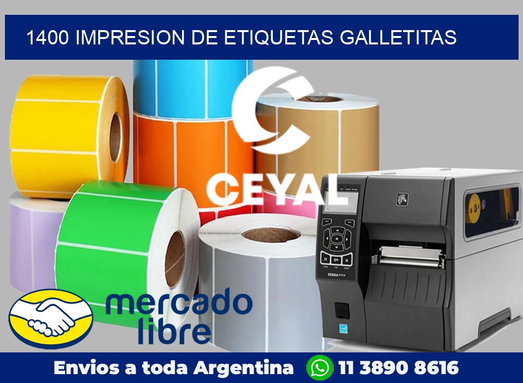 1400 Impresion de etiquetas galletitas