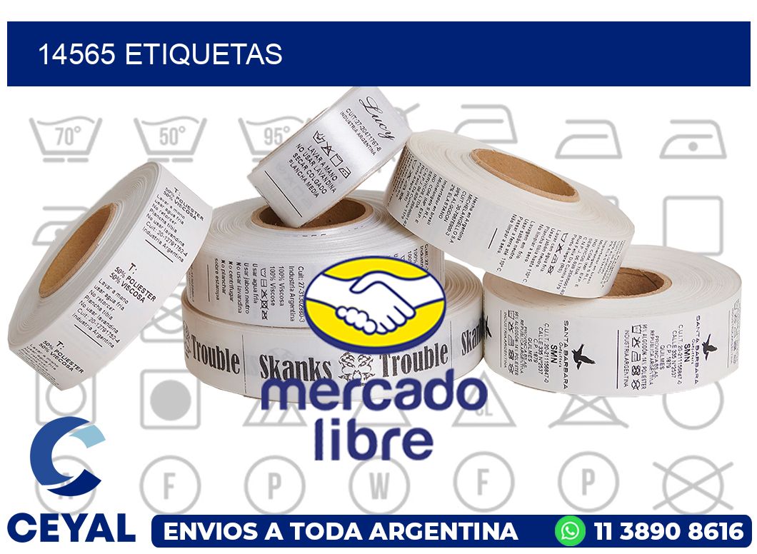 14565 etiquetas