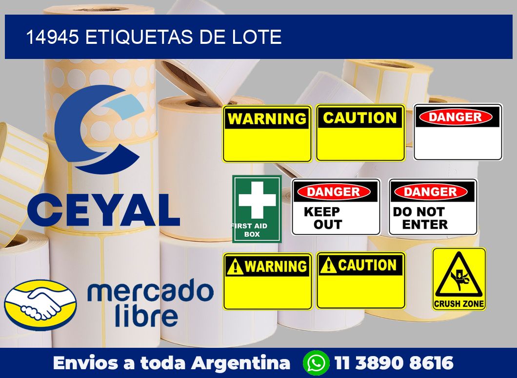 14945 Etiquetas de lote