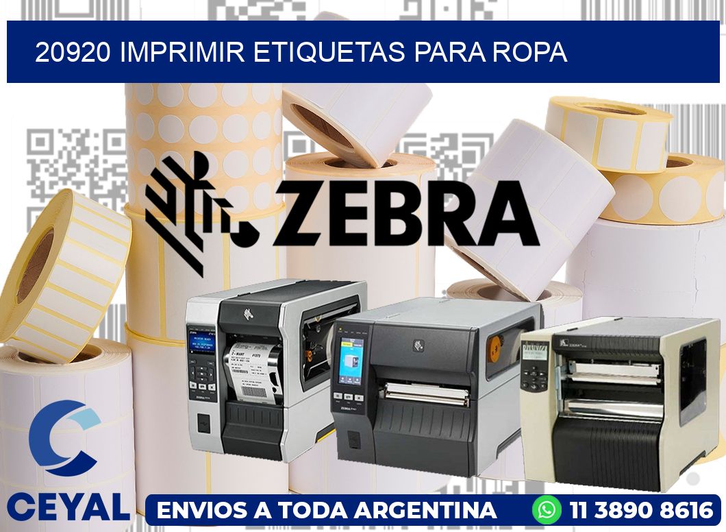20920 Imprimir etiquetas para ropa