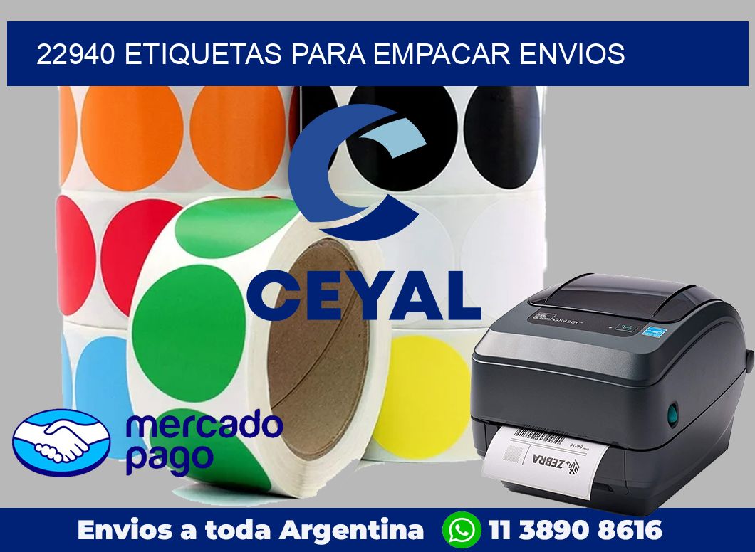 22940 Etiquetas para empacar envios