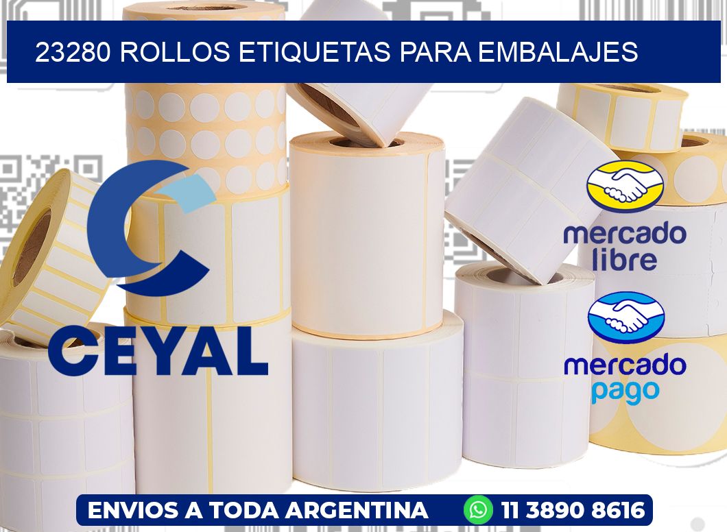 23280 Rollos etiquetas para embalajes