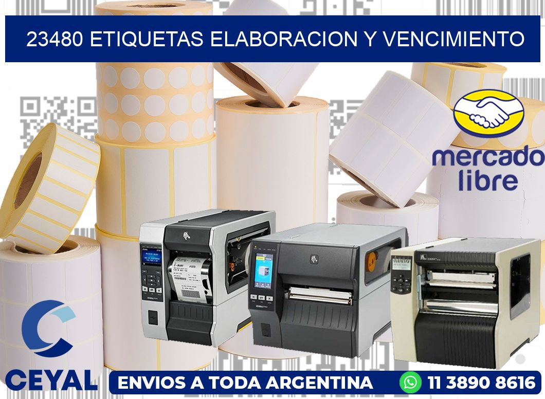 23480 Etiquetas elaboracion y vencimiento