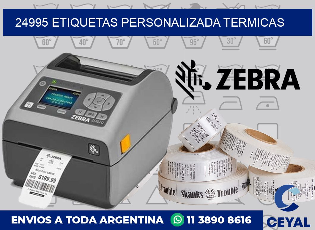 24995 etiquetas personalizada termicas