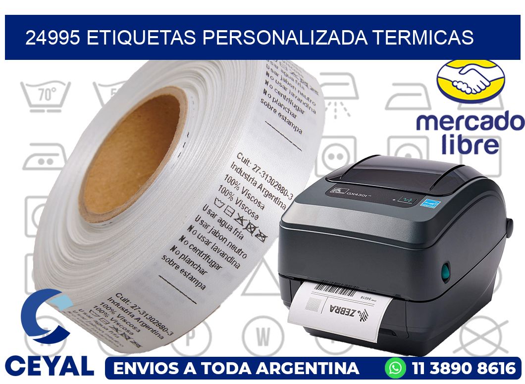 24995 etiquetas personalizada termicas