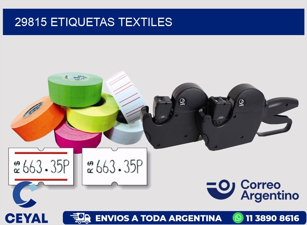29815 etiquetas textiles