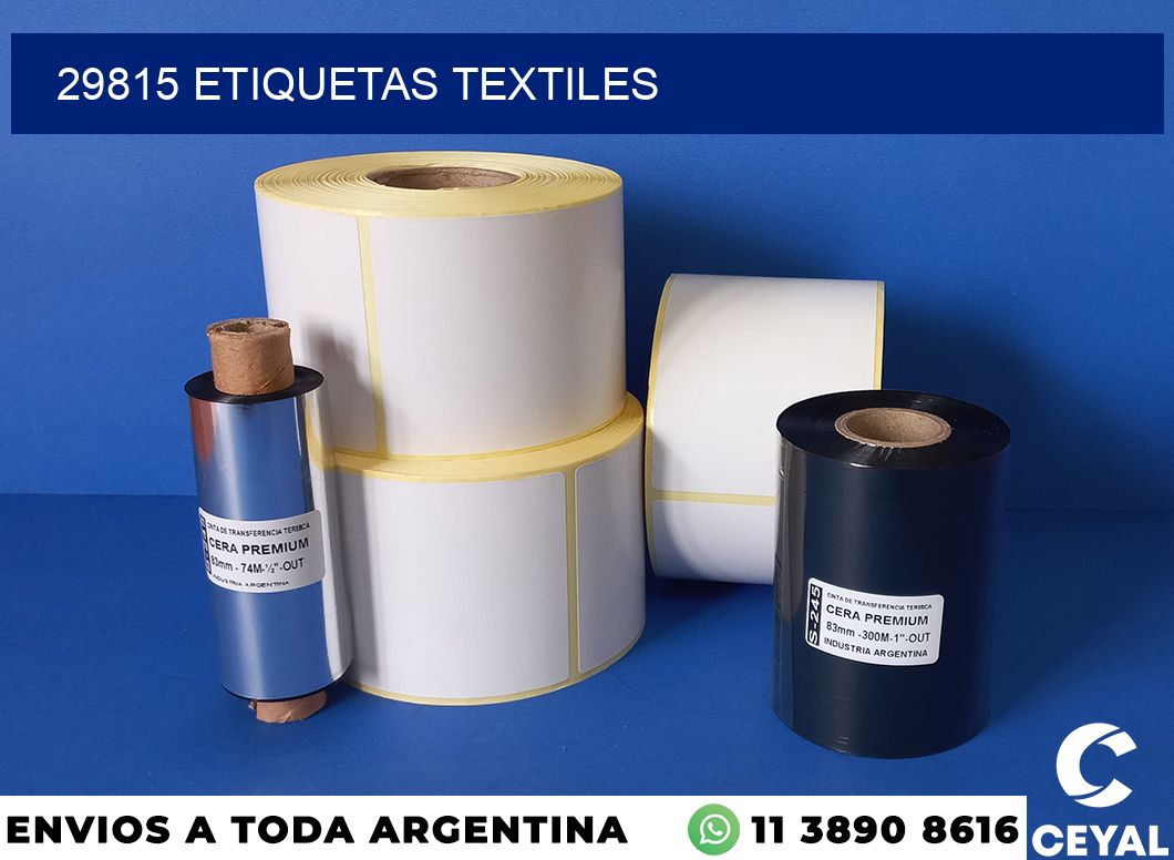 29815 etiquetas textiles