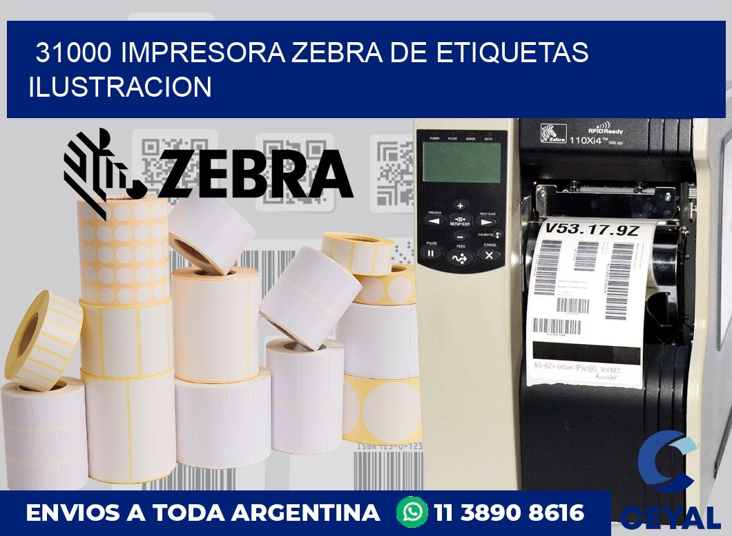 31000 Impresora Zebra de etiquetas ilustracion