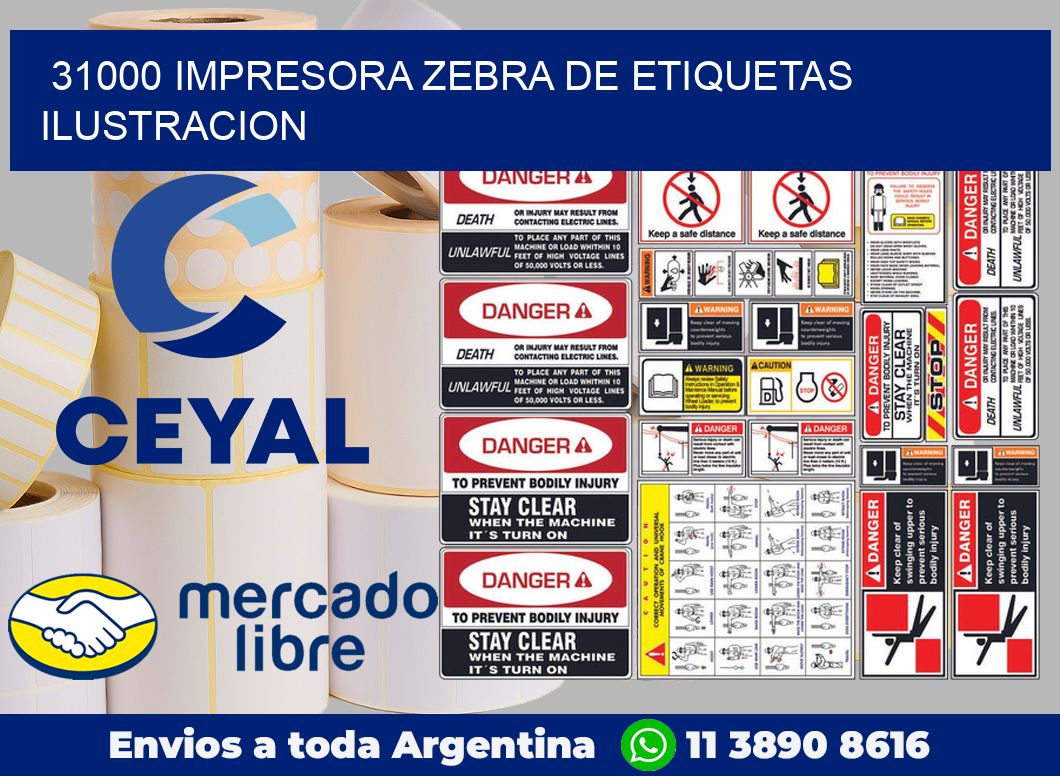 31000 Impresora Zebra de etiquetas ilustracion