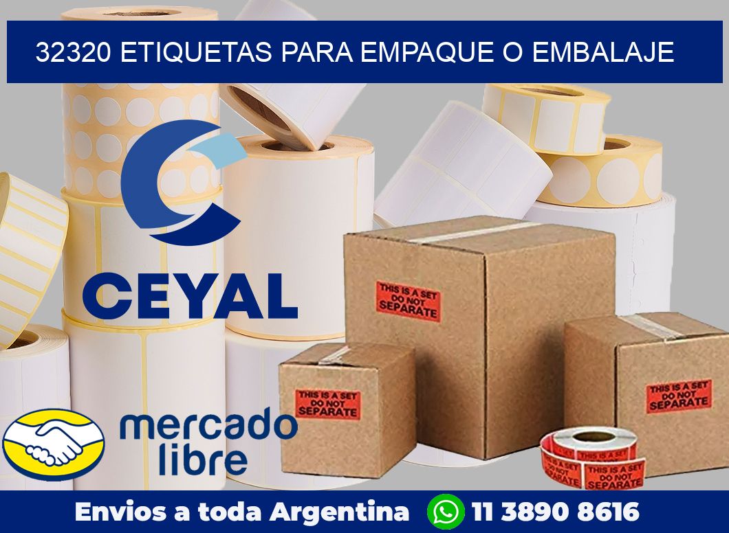 32320 etiquetas para empaque o embalaje