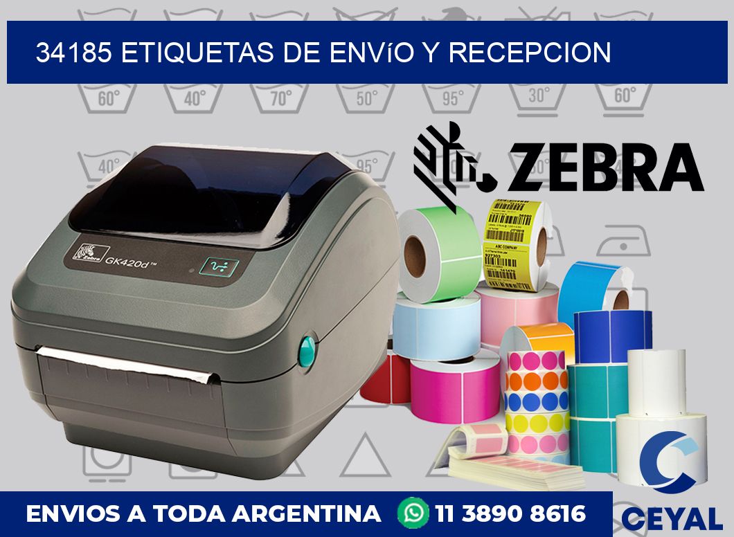 34185 Etiquetas de envío y recepcion