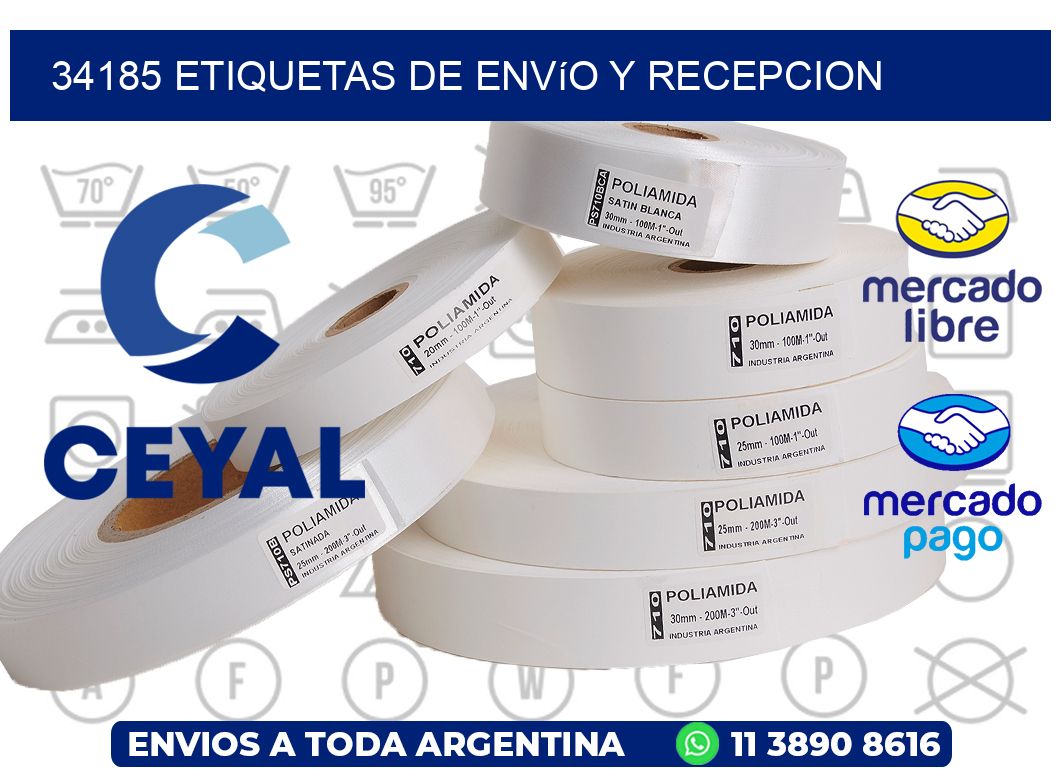 34185 Etiquetas de envío y recepcion
