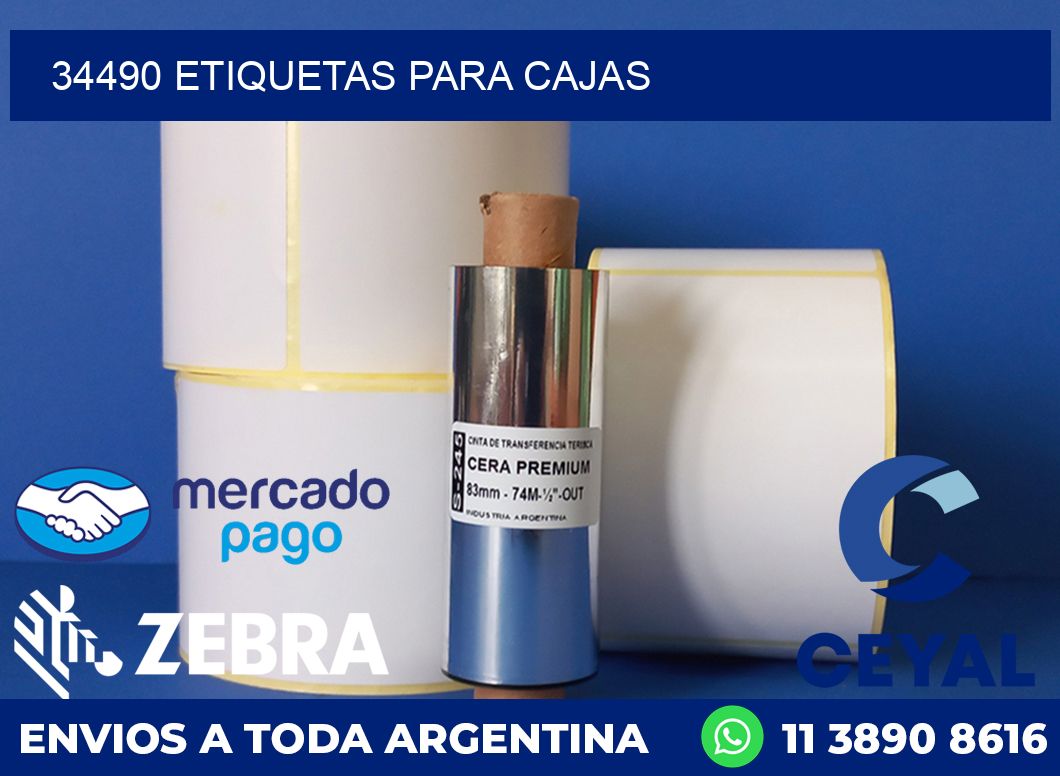 34490 etiquetas para cajas