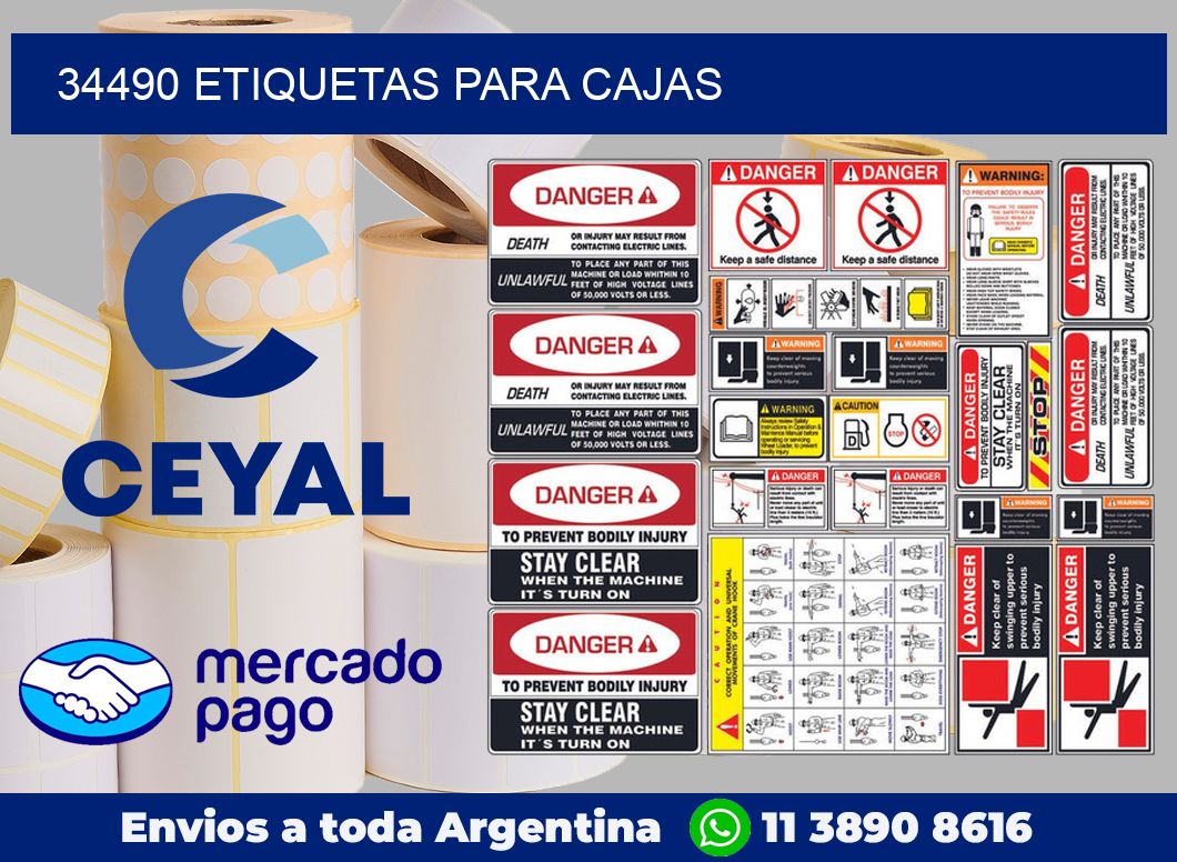 34490 etiquetas para cajas