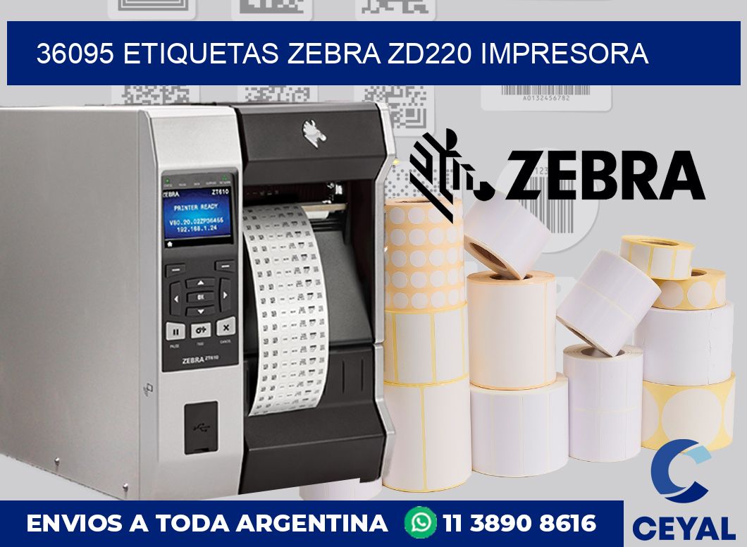 36095 etiquetas Zebra zd220 impresora