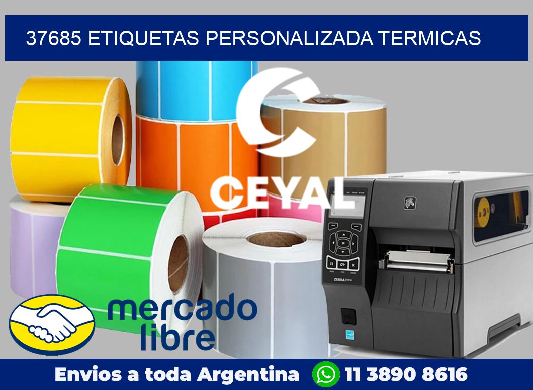 37685 etiquetas personalizada termicas