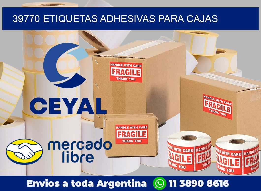 39770 etiquetas adhesivas para cajas