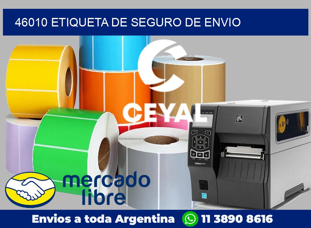 46010 Etiqueta de seguro de envio