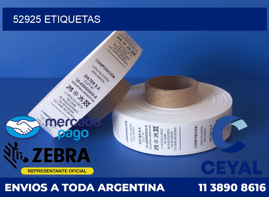52925 etiquetas