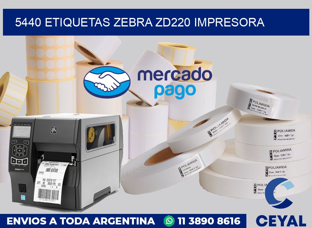 5440 etiquetas Zebra zd220 impresora