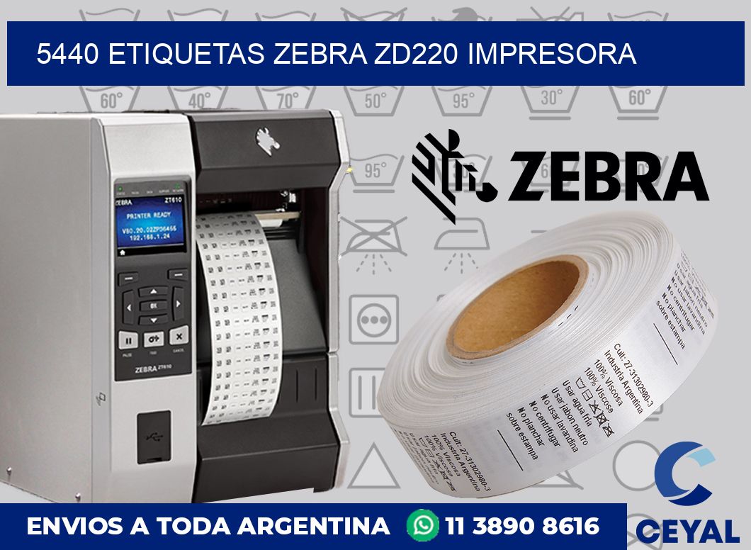 5440 etiquetas Zebra zd220 impresora