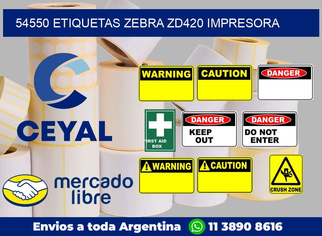 54550 etiquetas Zebra zd420 impresora