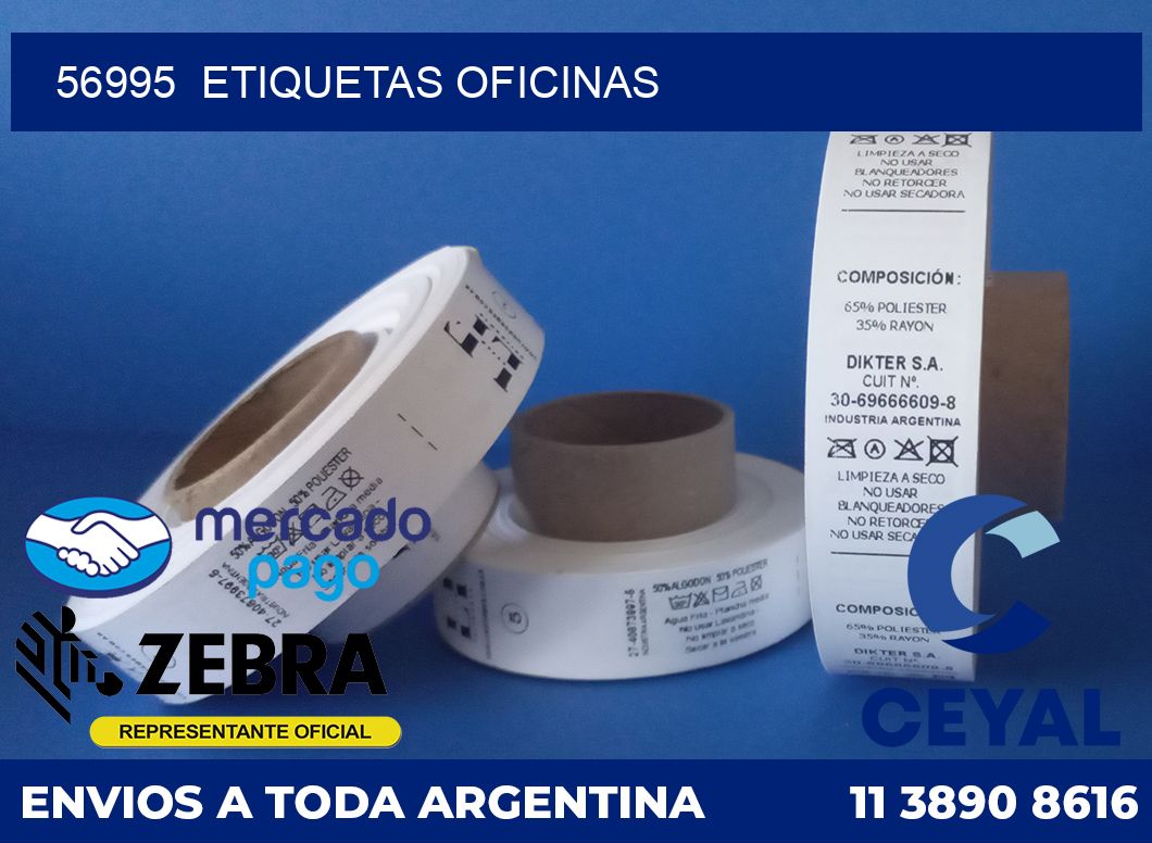 56995  Etiquetas oficinas