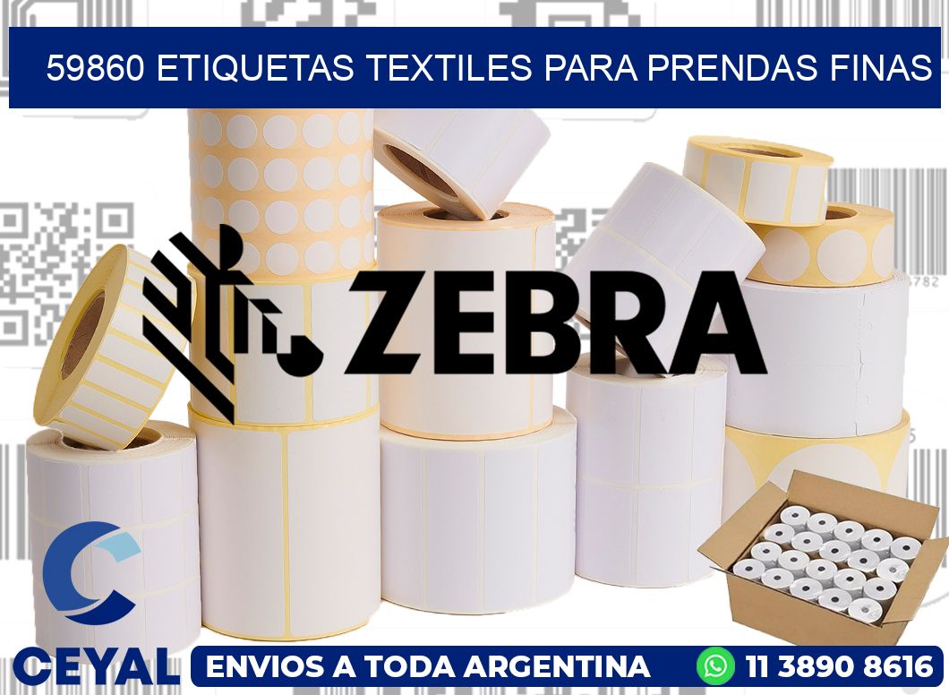 59860 Etiquetas textiles para prendas finas