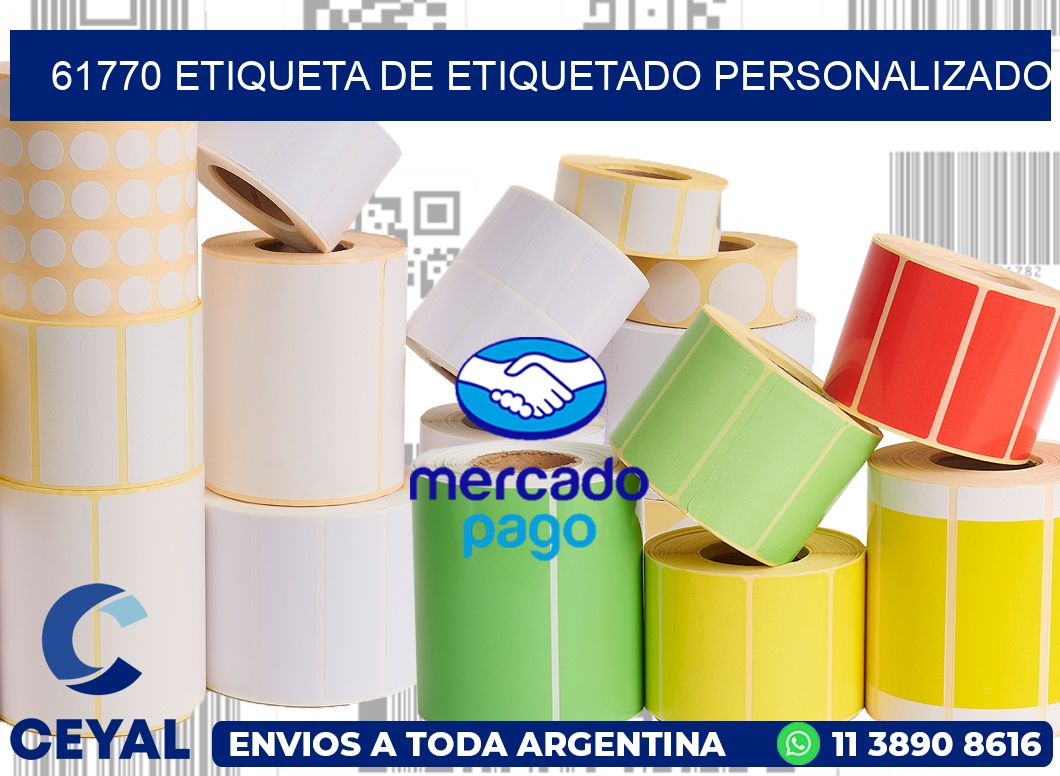 61770 Etiqueta de etiquetado personalizado