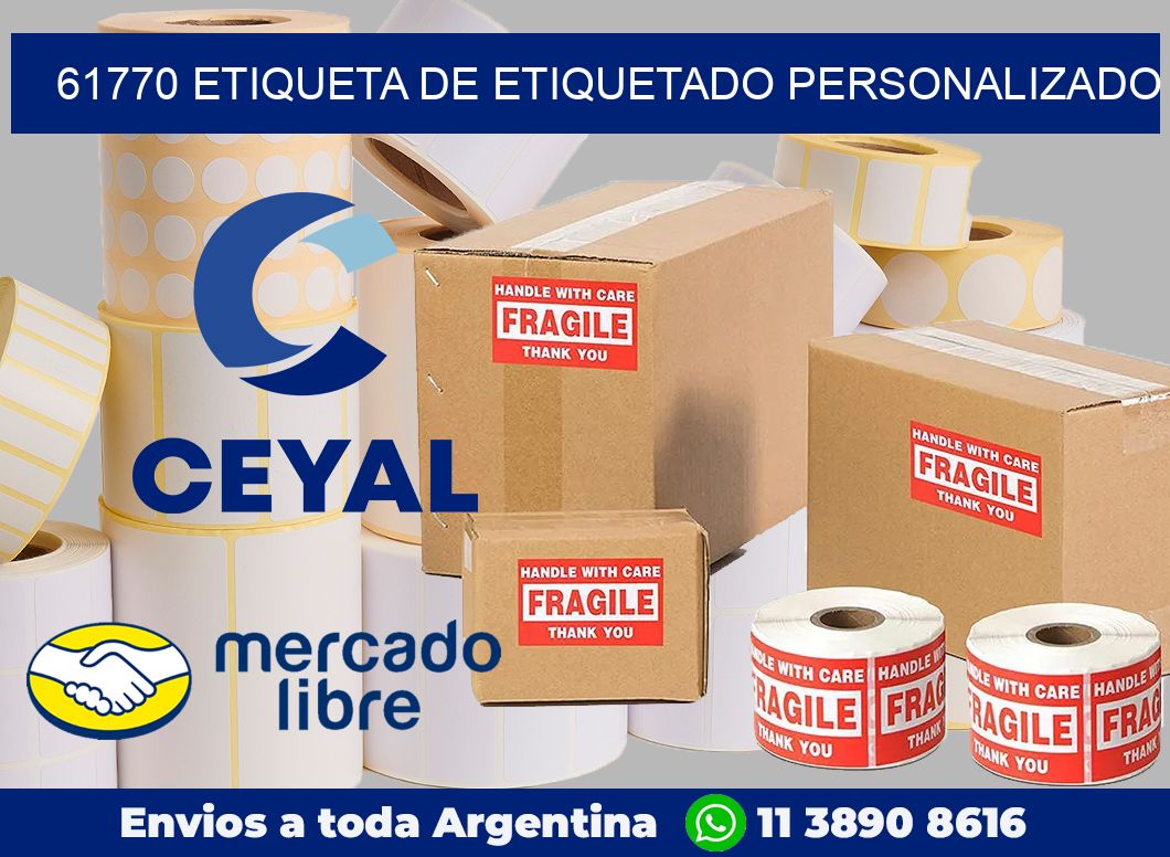 61770 Etiqueta de etiquetado personalizado