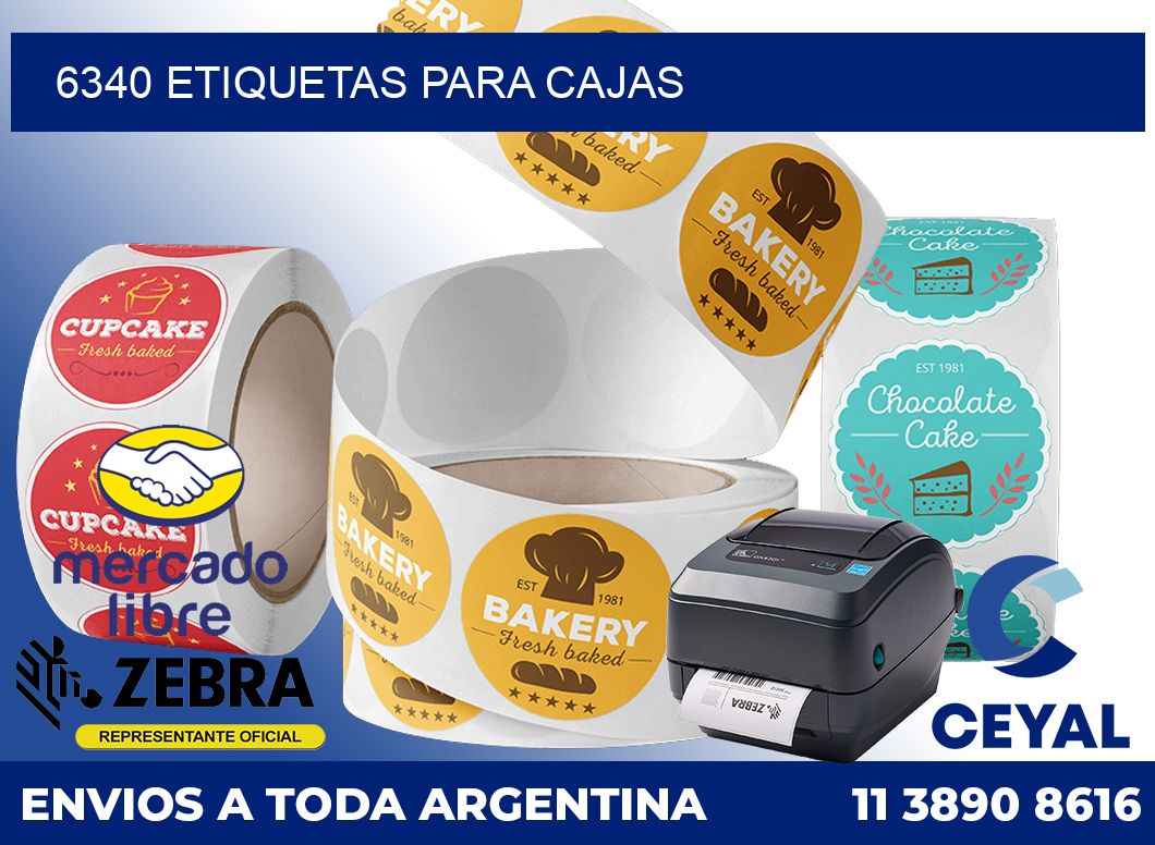 6340 Etiquetas para cajas