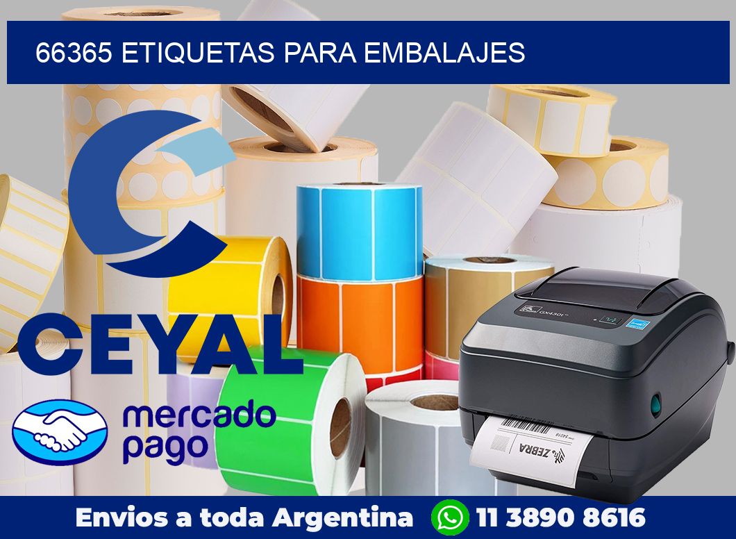 66365 Etiquetas para embalajes