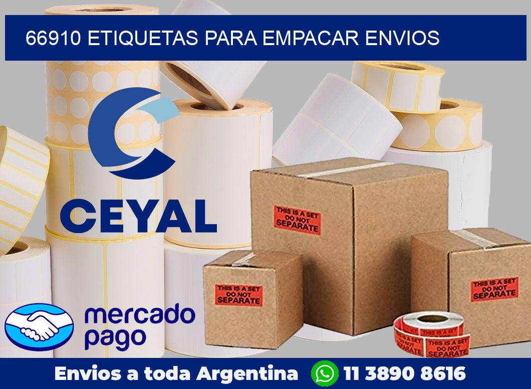 66910 Etiquetas para empacar envios