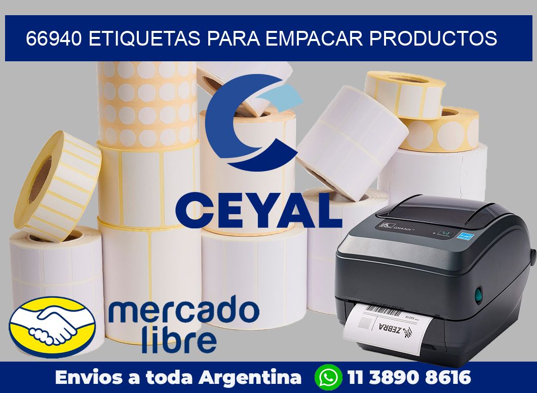 66940 Etiquetas para empacar productos