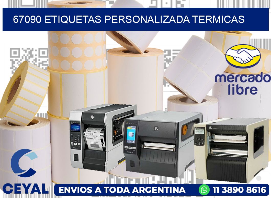 67090 etiquetas personalizada termicas
