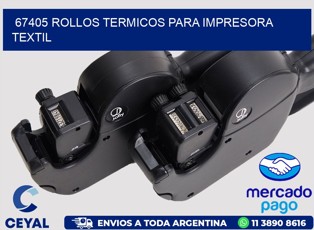 67405 rollos termicos para impresora textil