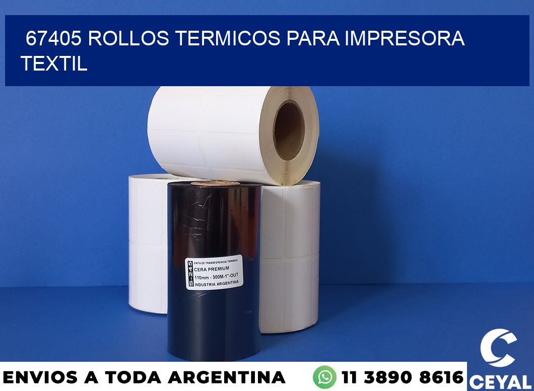 67405 rollos termicos para impresora textil