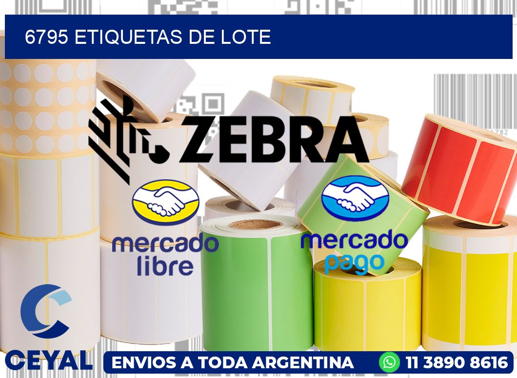 6795 Etiquetas de lote