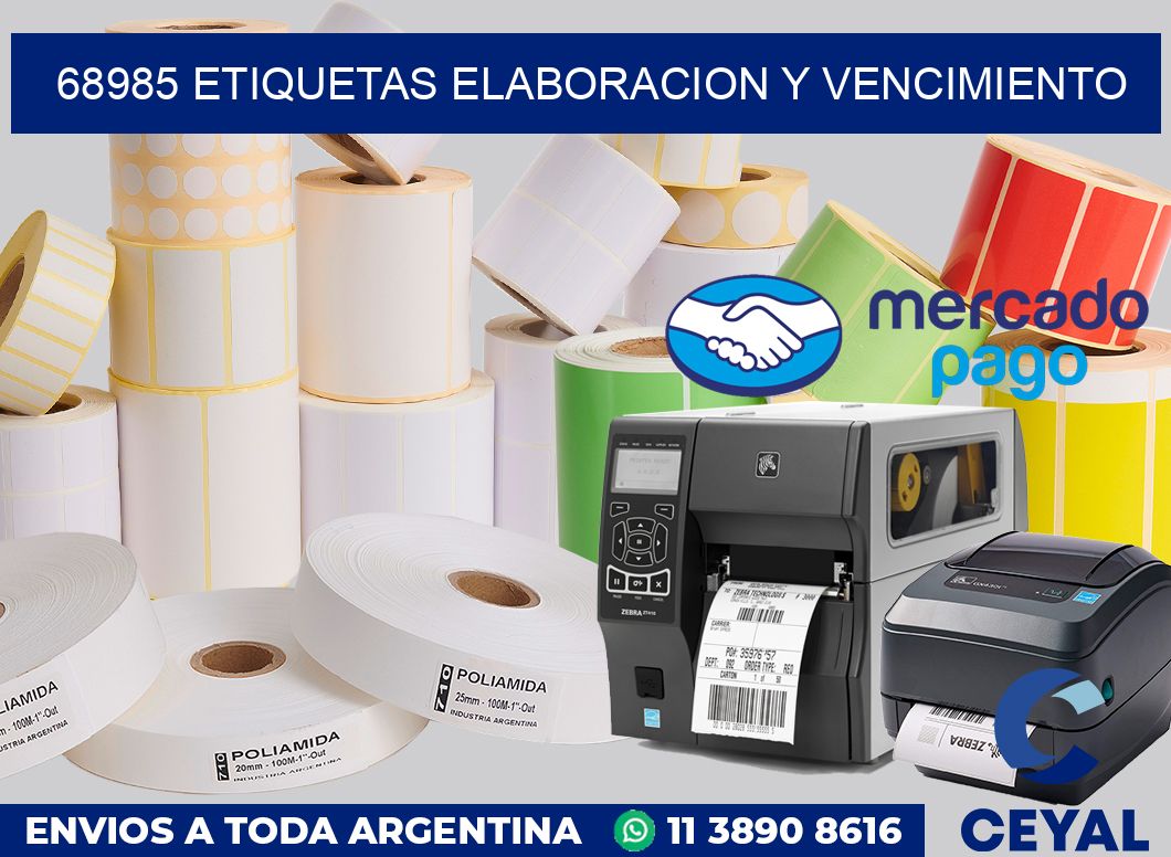 68985 Etiquetas elaboracion y vencimiento