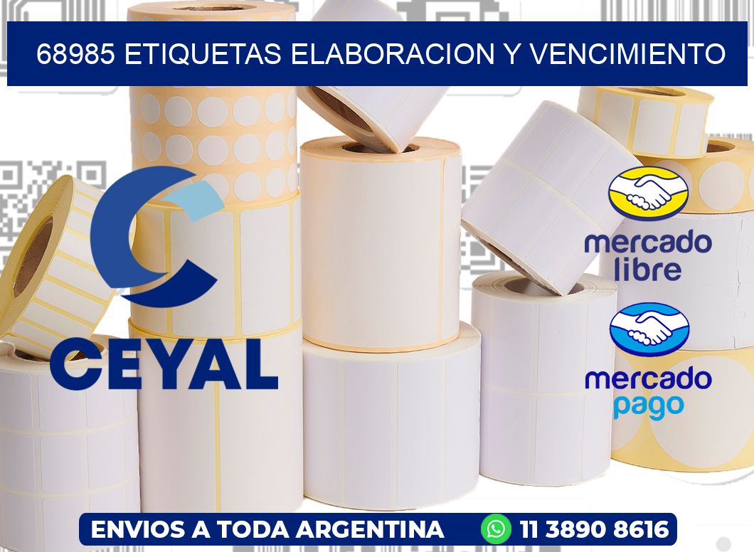 68985 Etiquetas elaboracion y vencimiento