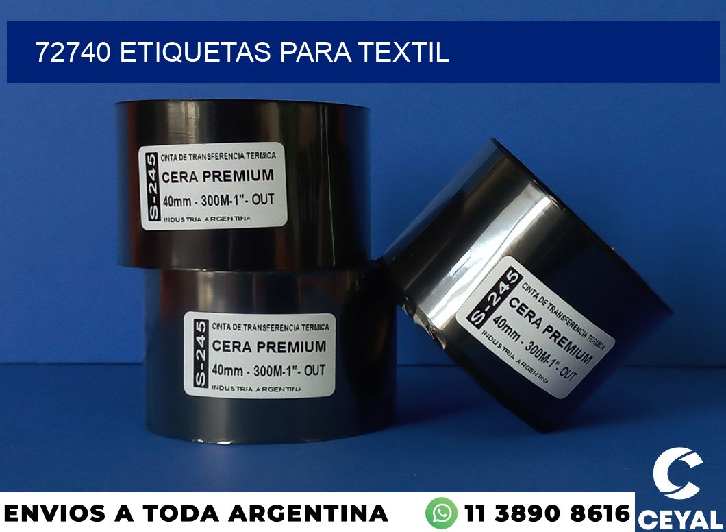 72740 etiquetas para textil