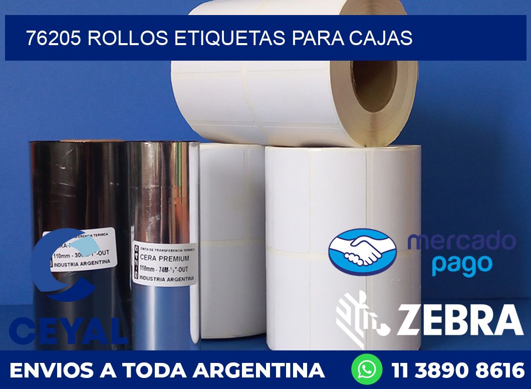 76205 rollos etiquetas para cajas