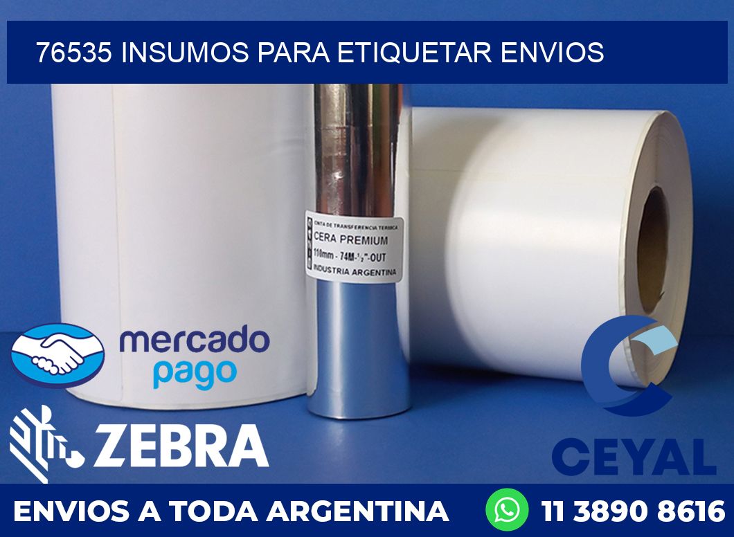 76535 insumos para etiquetar envios