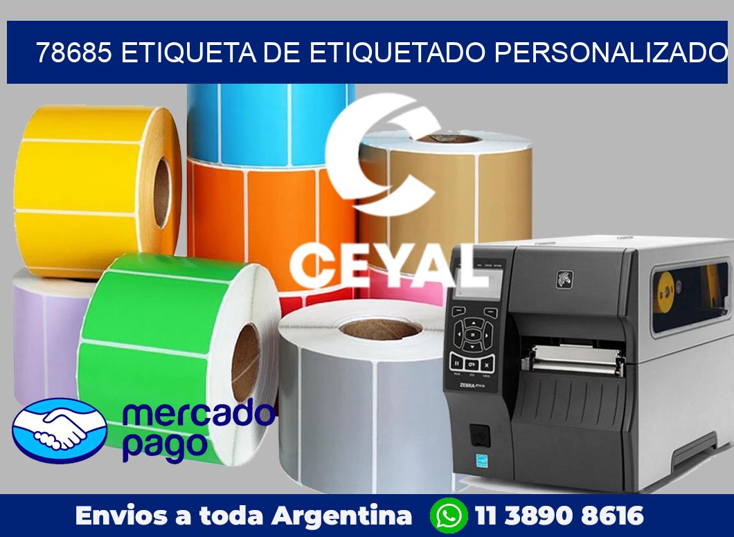 78685 Etiqueta de etiquetado personalizado