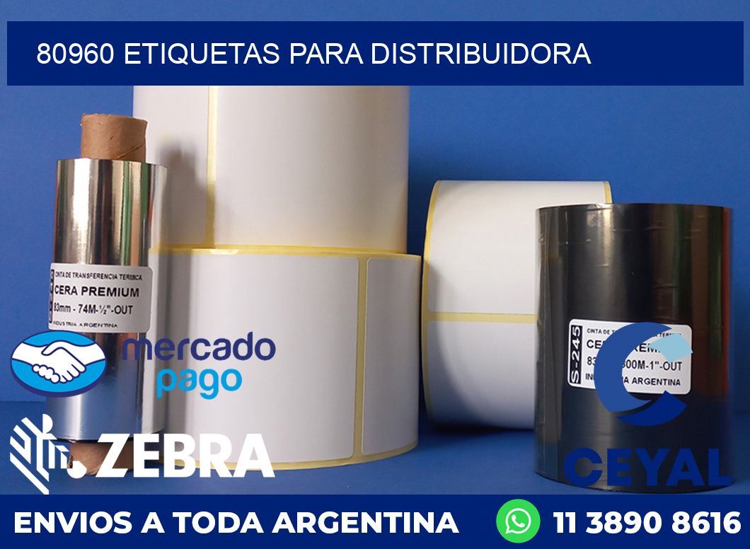 80960 etiquetas para distribuidora