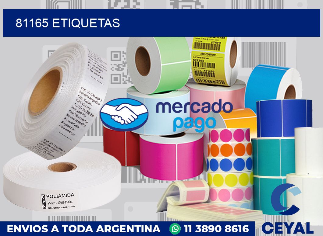 81165 etiquetas
